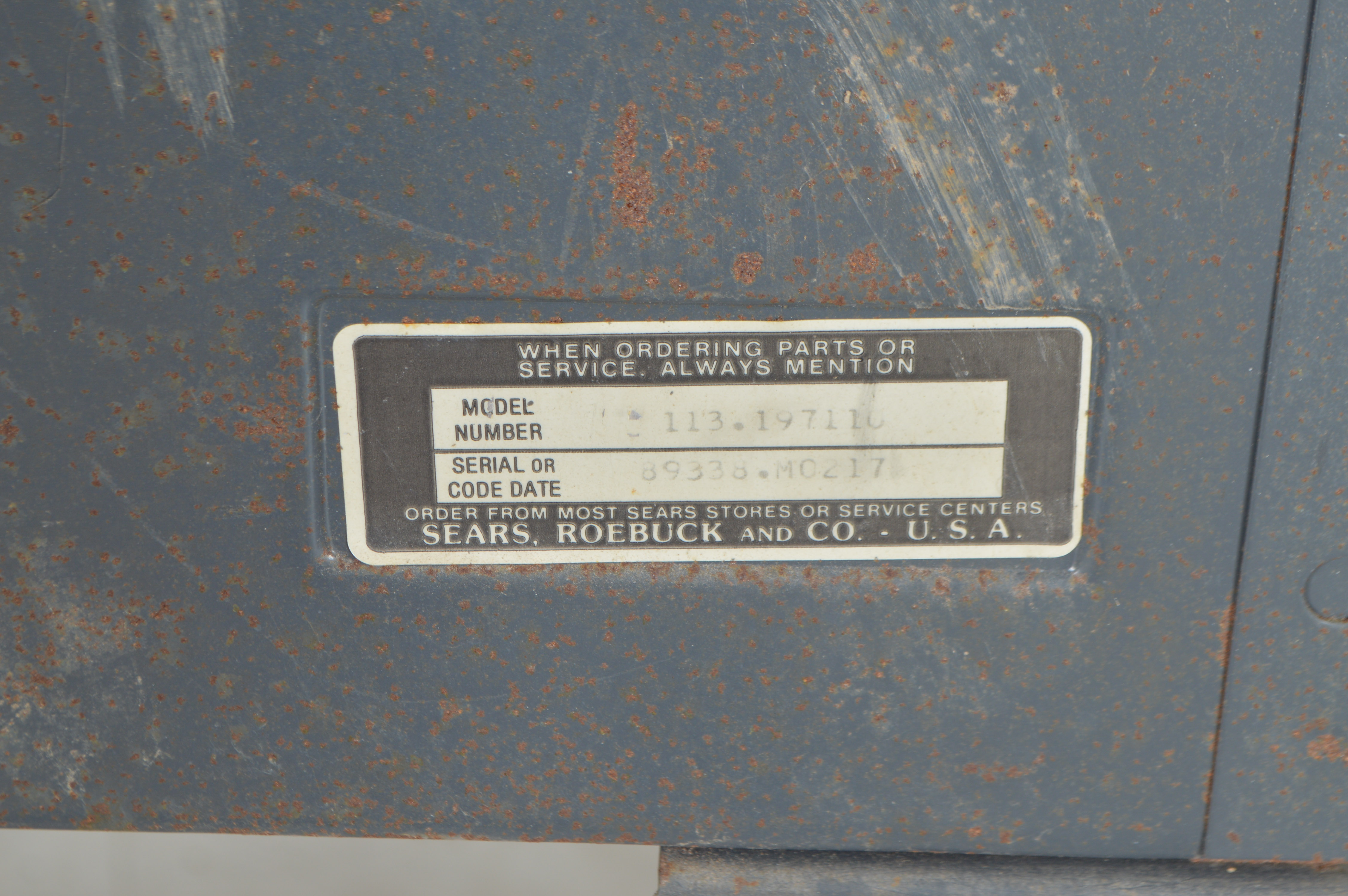 Sears-Craftsman 10" 2.5 HP Radial Saw on a Stand