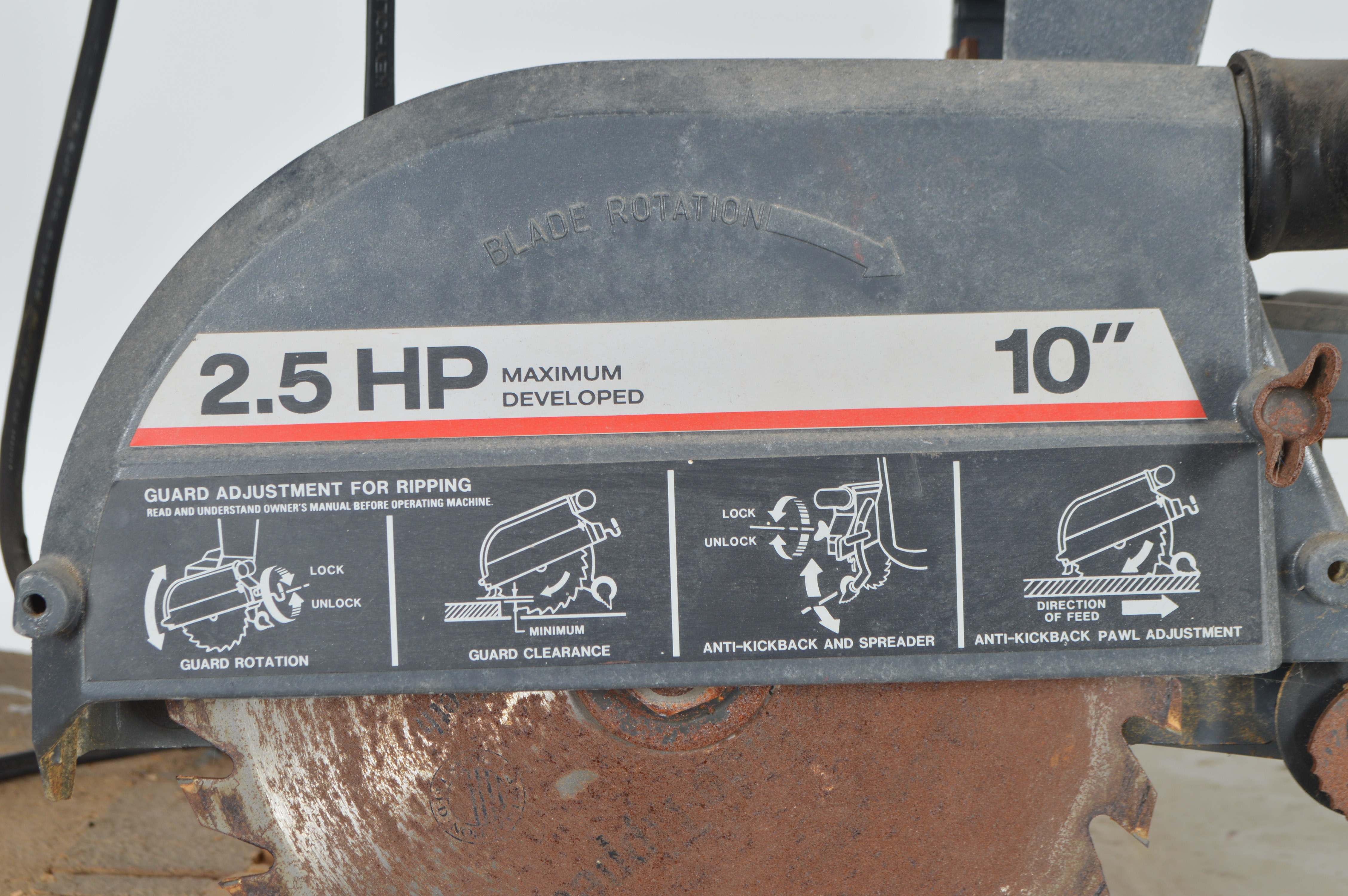 Sears-Craftsman 10" 2.5 HP Radial Saw on a Stand