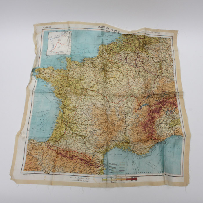 World War Two Silk Pilots Survivor Map