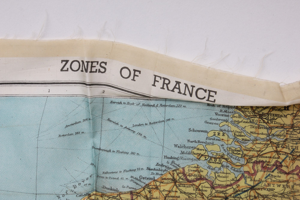 World War Two Silk Pilots Survivor Map