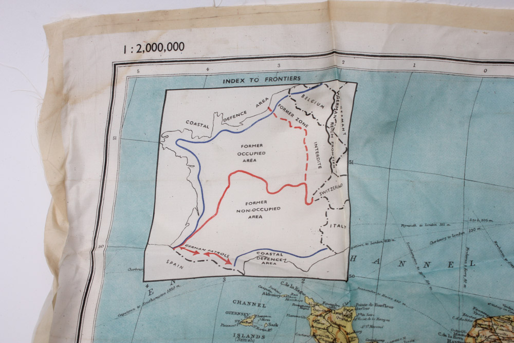 World War Two Silk Pilots Survivor Map