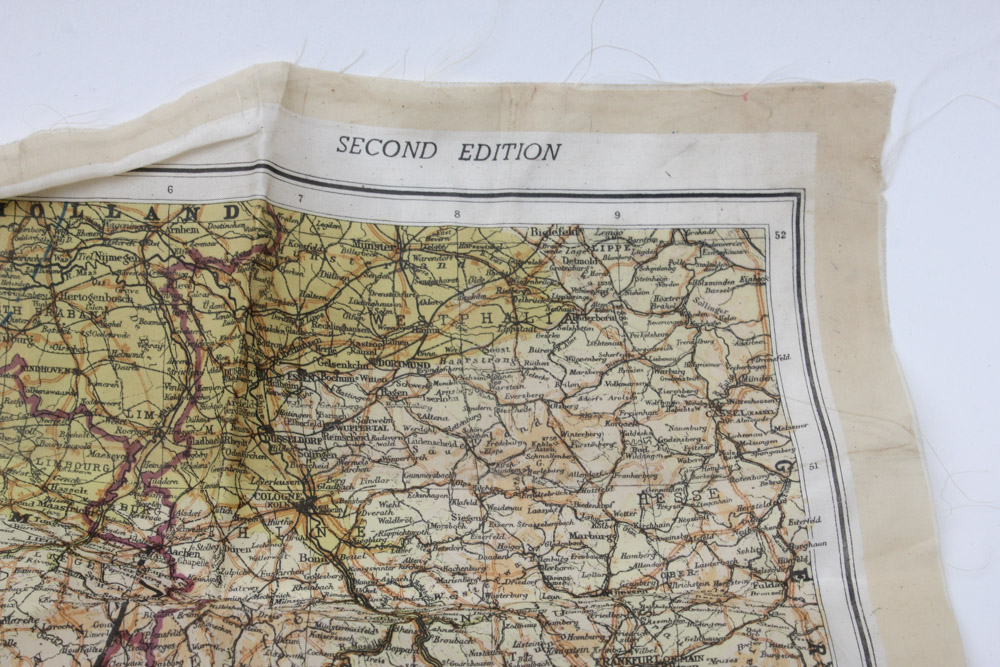 World War Two Silk Pilots Survivor Map