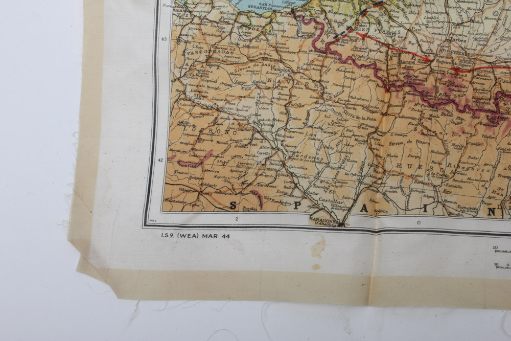 World War Two Silk Pilots Survivor Map