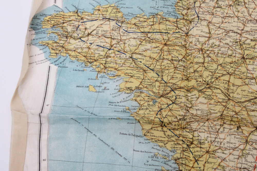 World War Two Silk Pilots Survivor Map