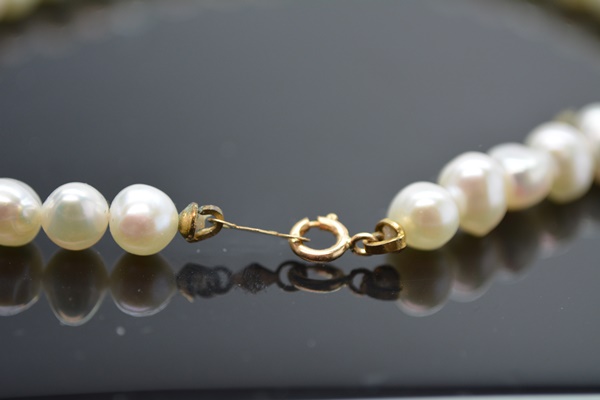14K Yellow Gold Clasp Freshwater Pearl Bracelet