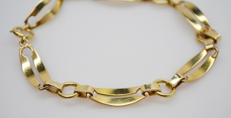 14K Yellow Gold Link Bracelet