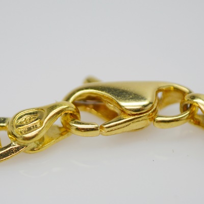 18K Yellow Gold Anchor Chain Bracelet
