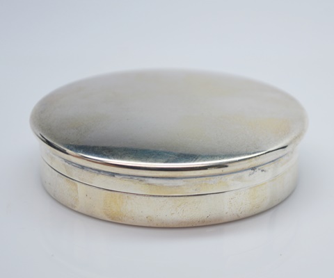 Sterling Silver Hand Wrought Compact/Pill Box