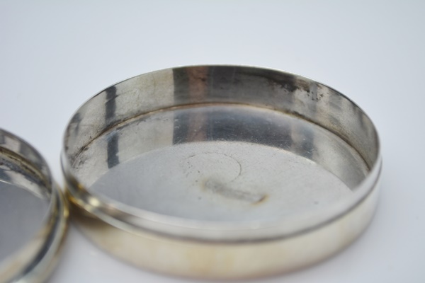 Sterling Silver Hand Wrought Compact/Pill Box