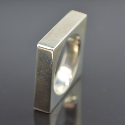 Sterling Silver Square Ring