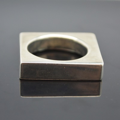 Sterling Silver Square Ring