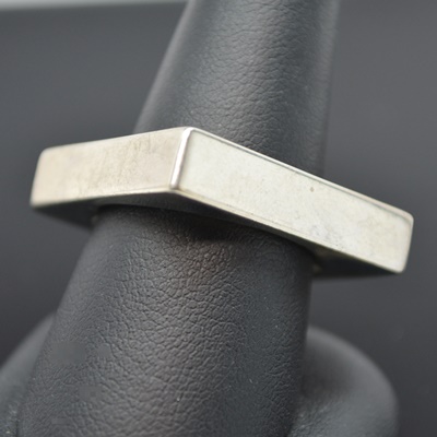 Sterling Silver Square Ring
