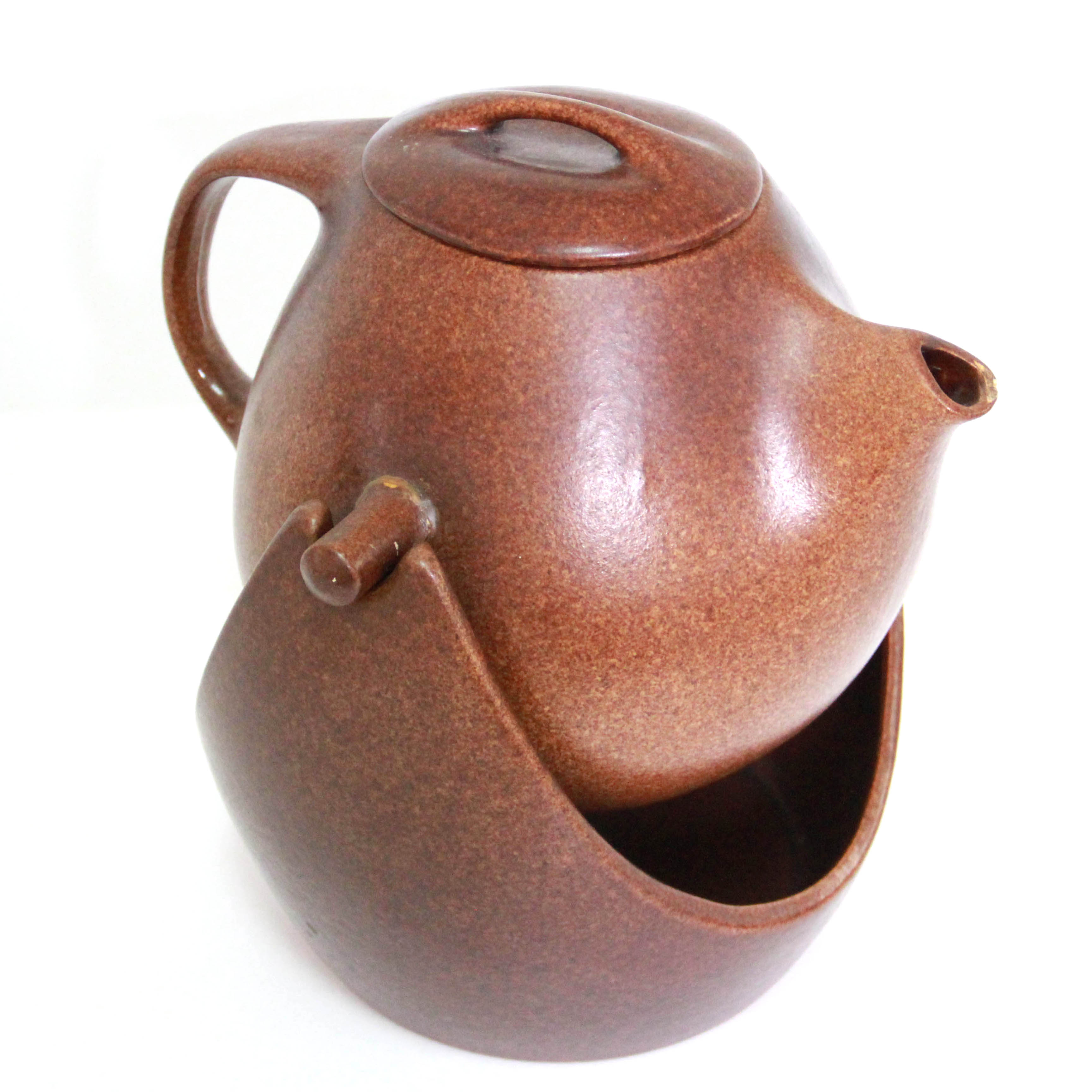 Vintage Raymor by Roseville Pottery Coffee Pot and Stand