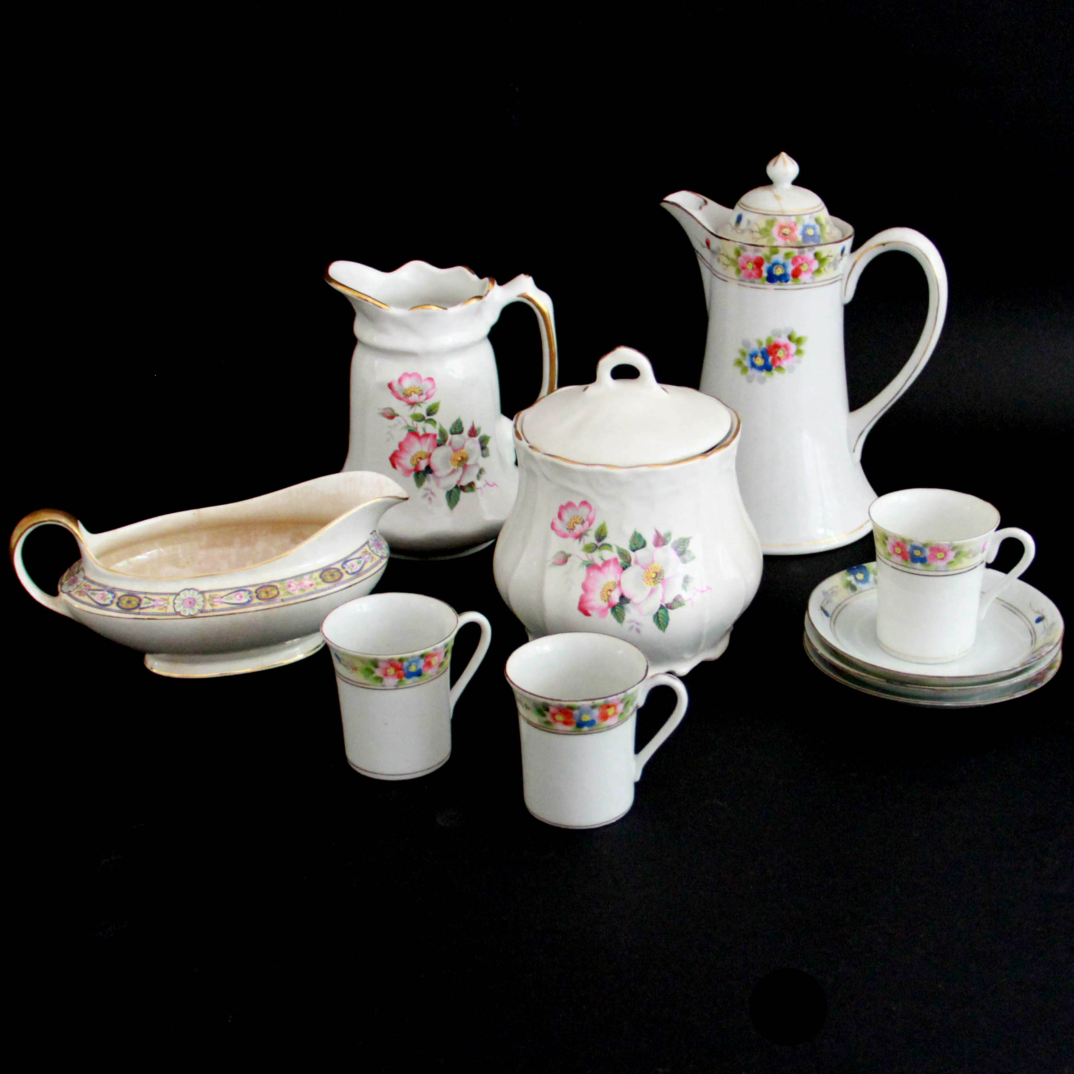 Floral Print China Featuring Nippon