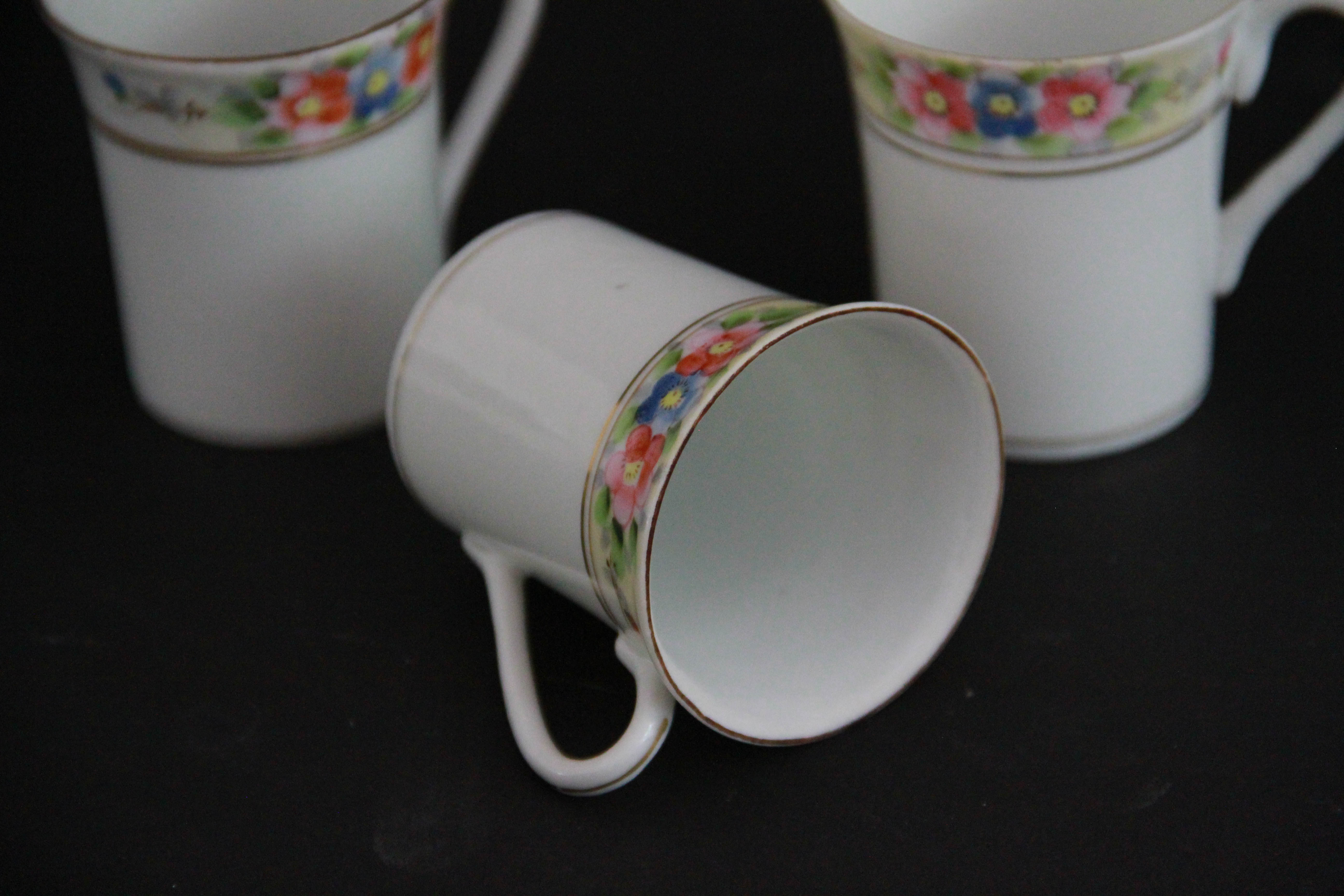 Floral Print China Featuring Nippon