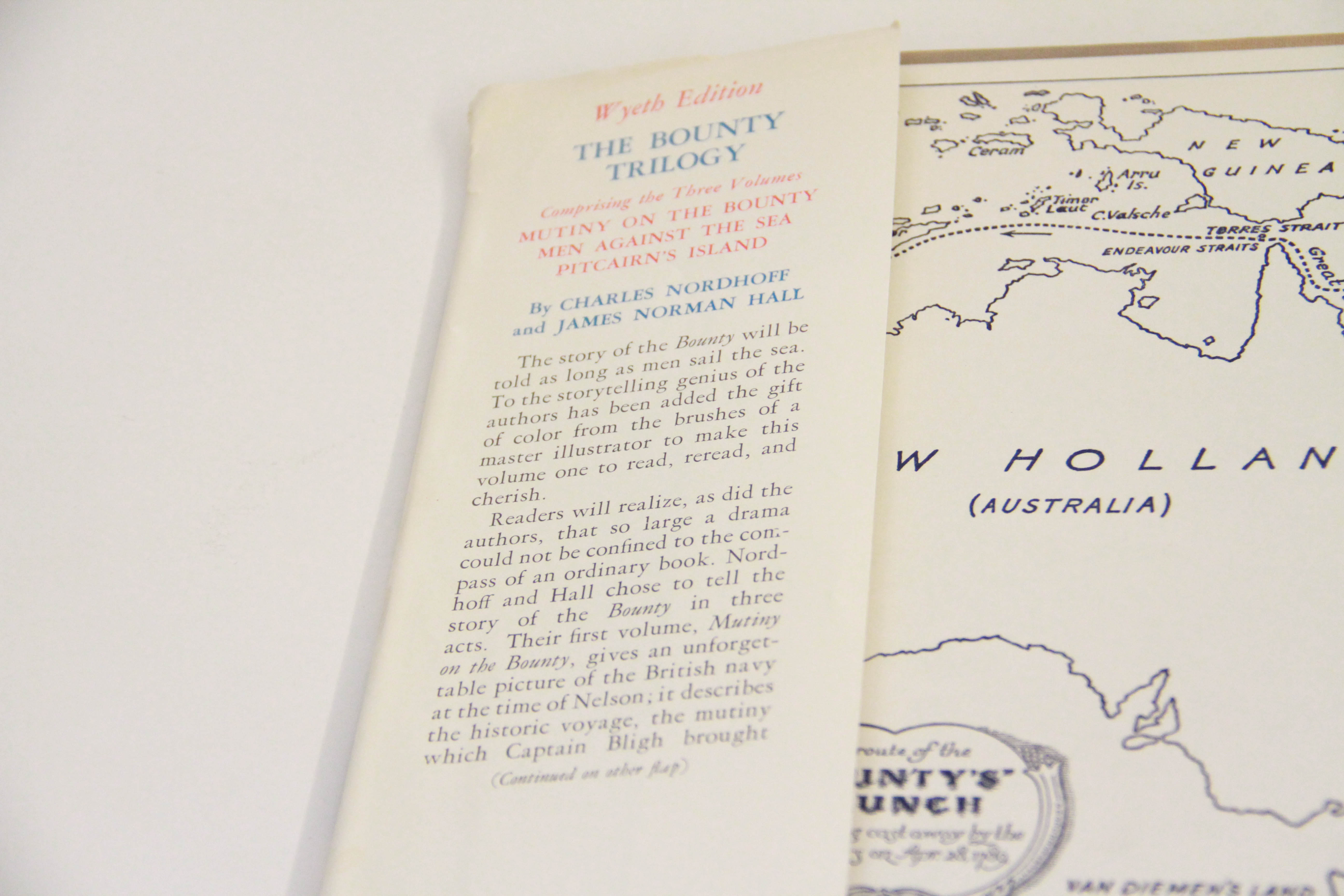 1951 "The Bounty Trilogy" Wyeth Edition by Charles Nordhoff and James Norman Hall