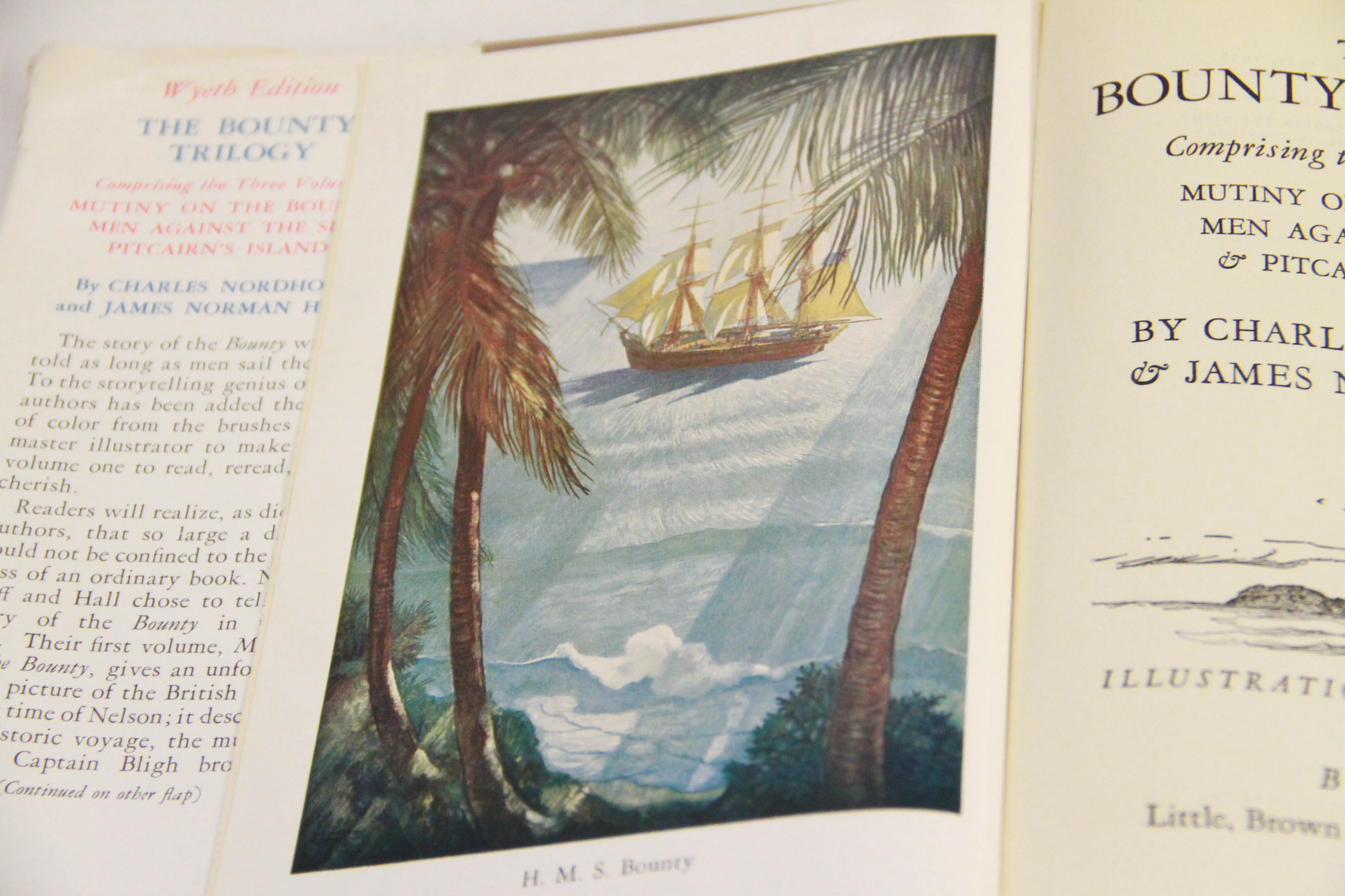 1951 "The Bounty Trilogy" Wyeth Edition by Charles Nordhoff and James Norman Hall