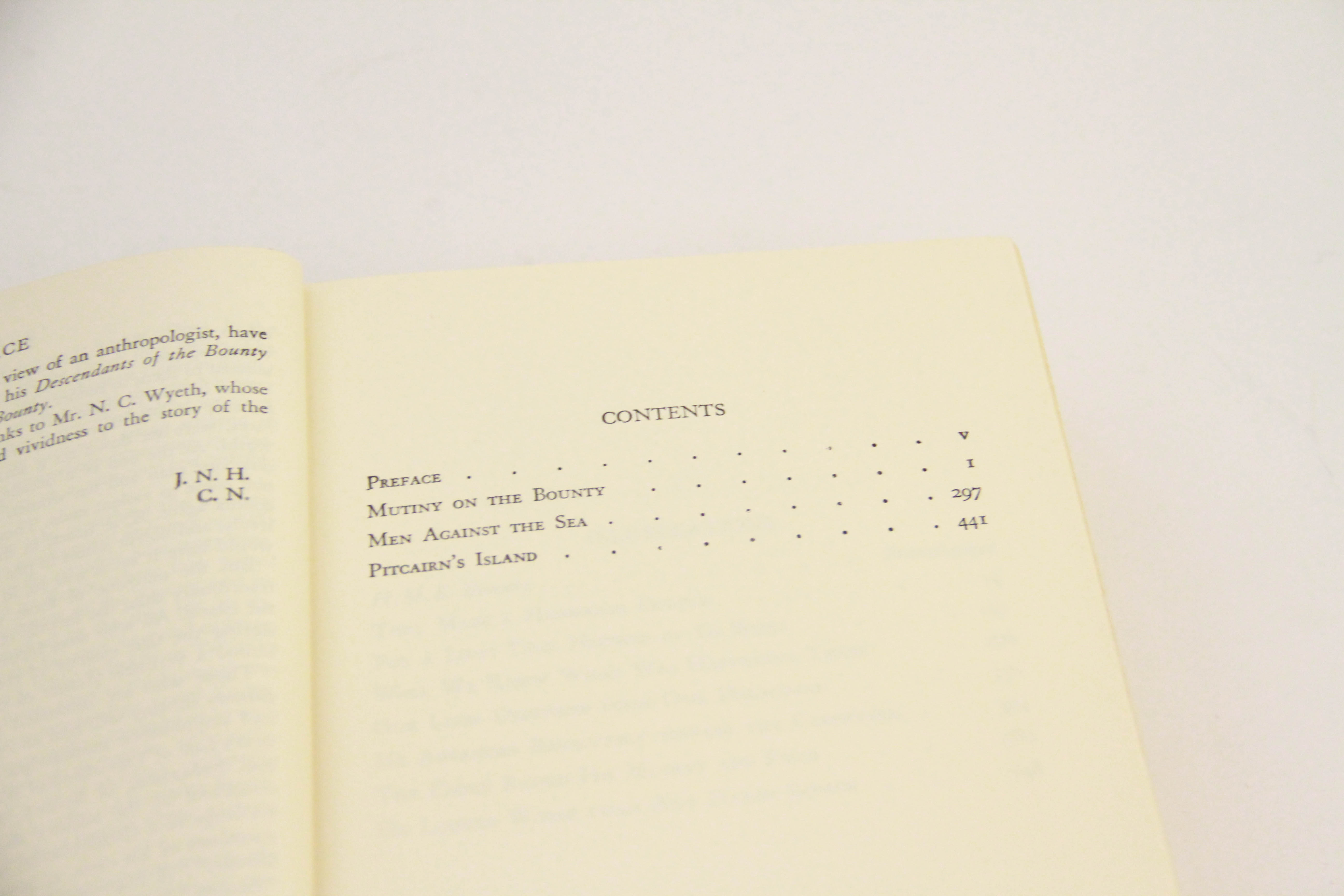 1951 "The Bounty Trilogy" Wyeth Edition by Charles Nordhoff and James Norman Hall