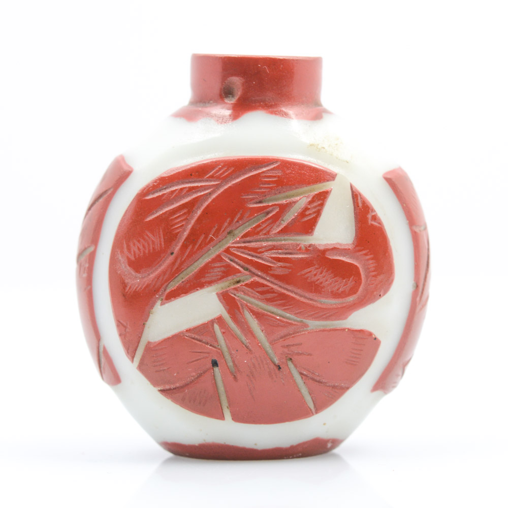 Antique Chinese Peking Glass Snuff Bottle