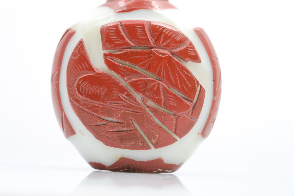 Antique Chinese Peking Glass Snuff Bottle