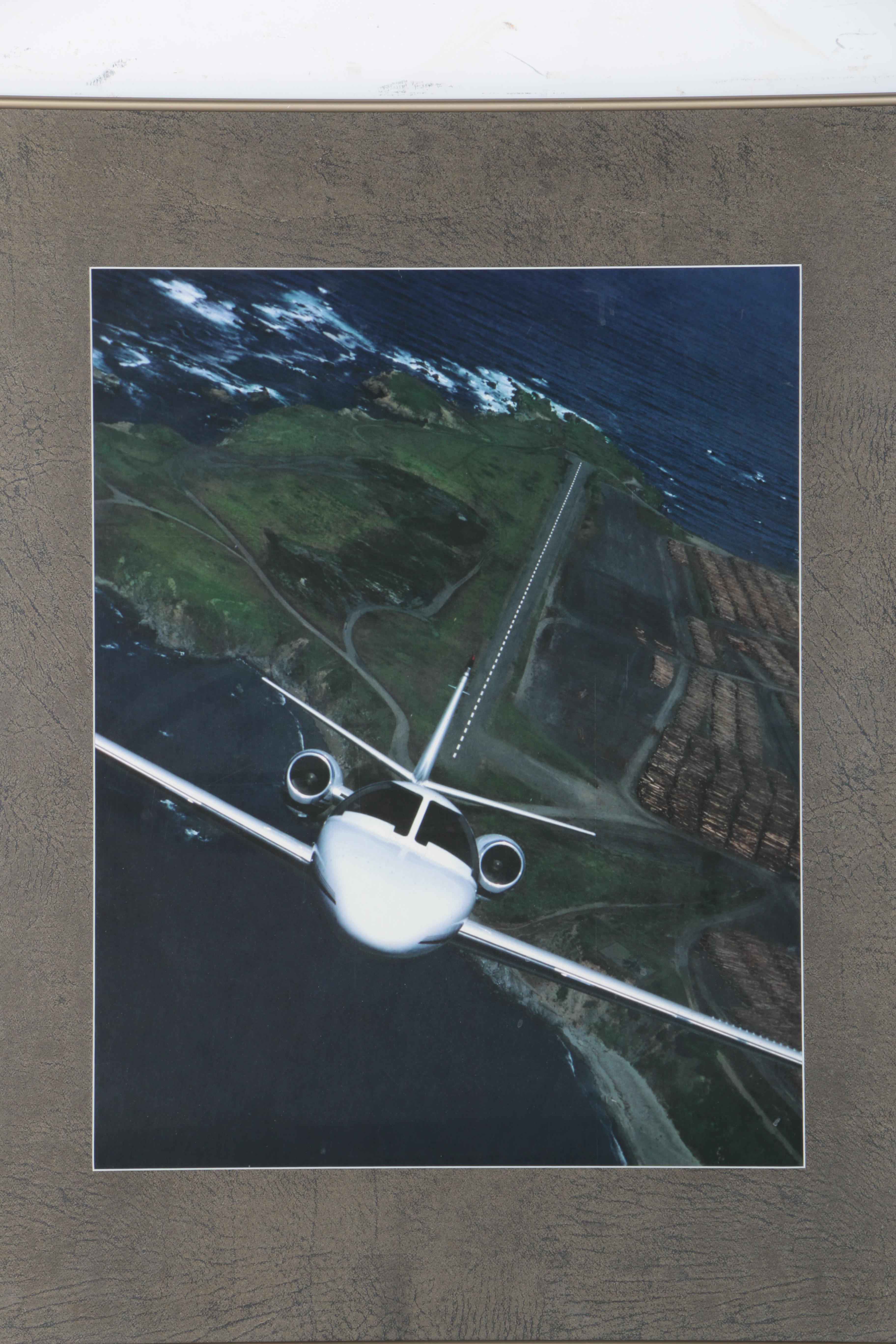 Offset Lithograph Of Plane