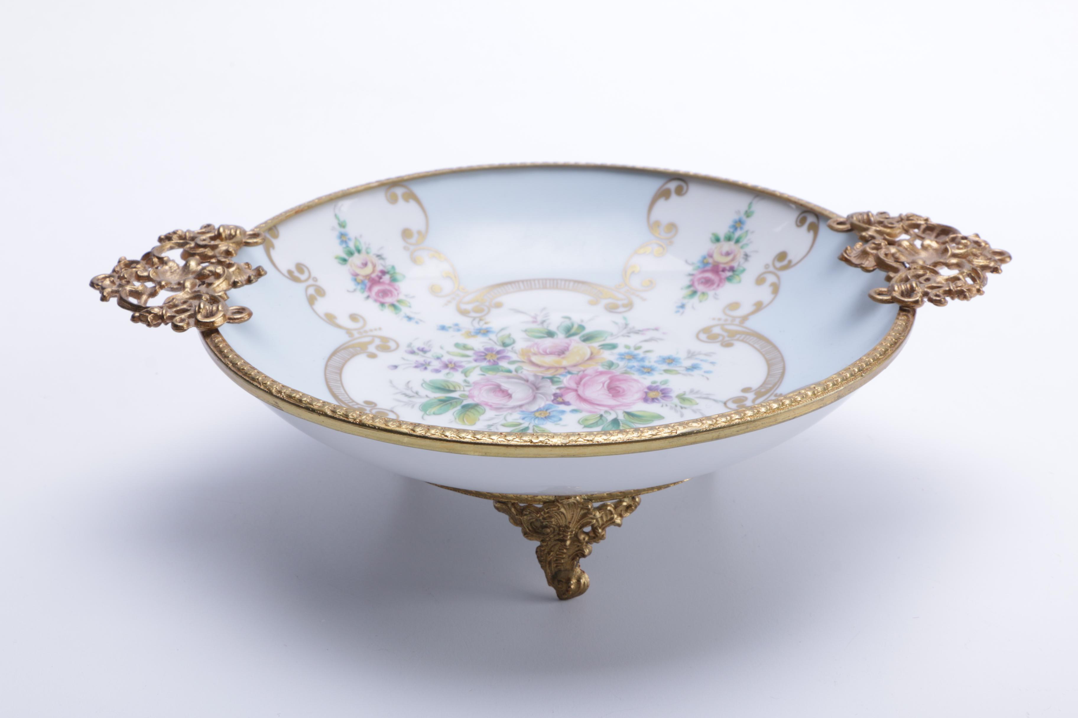 Small Hand-Painted Limoges Dish