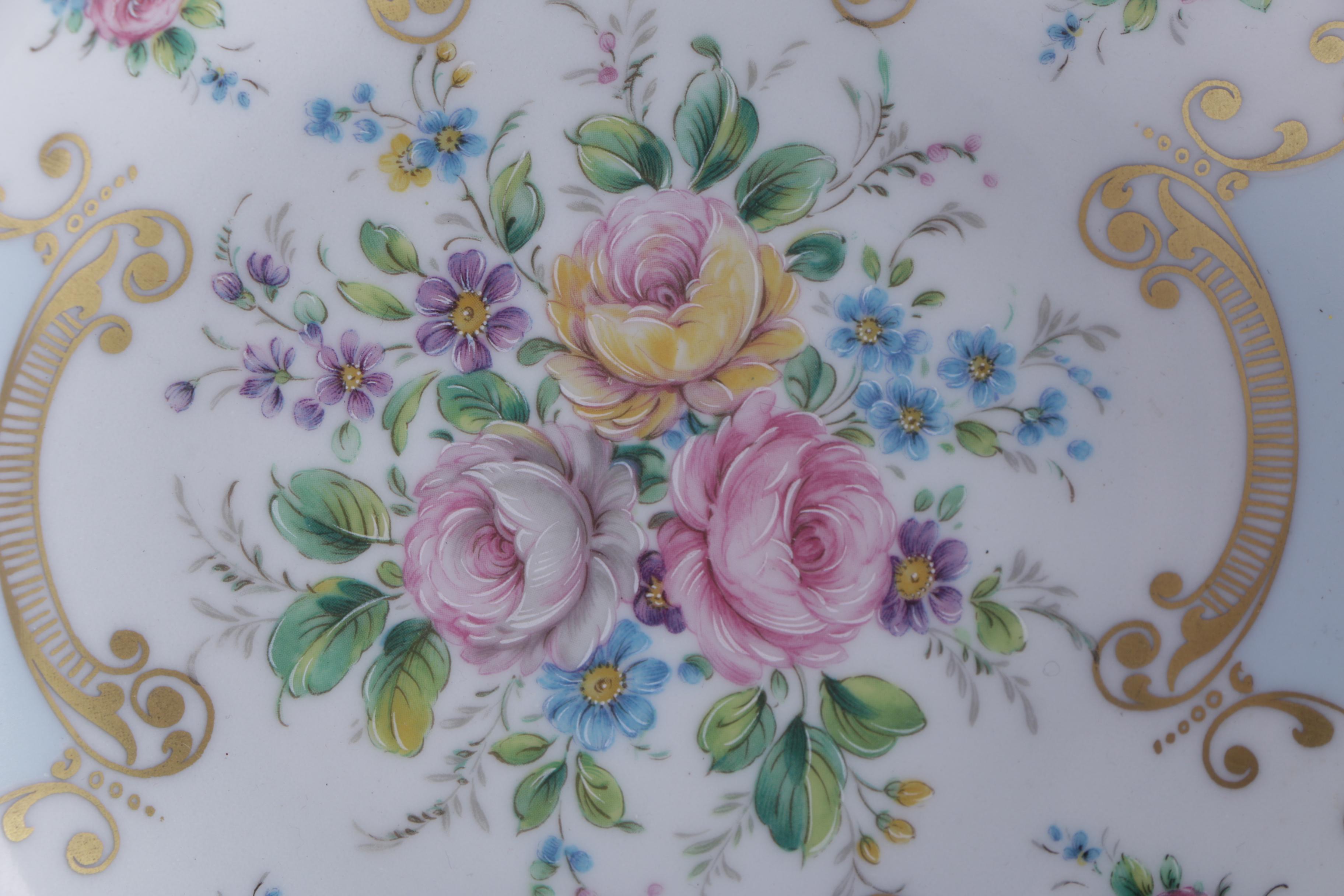 Small Hand-Painted Limoges Dish