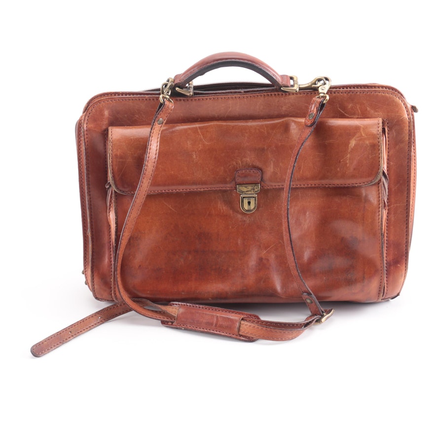 Vintage Larella Italian Leather Briefcase