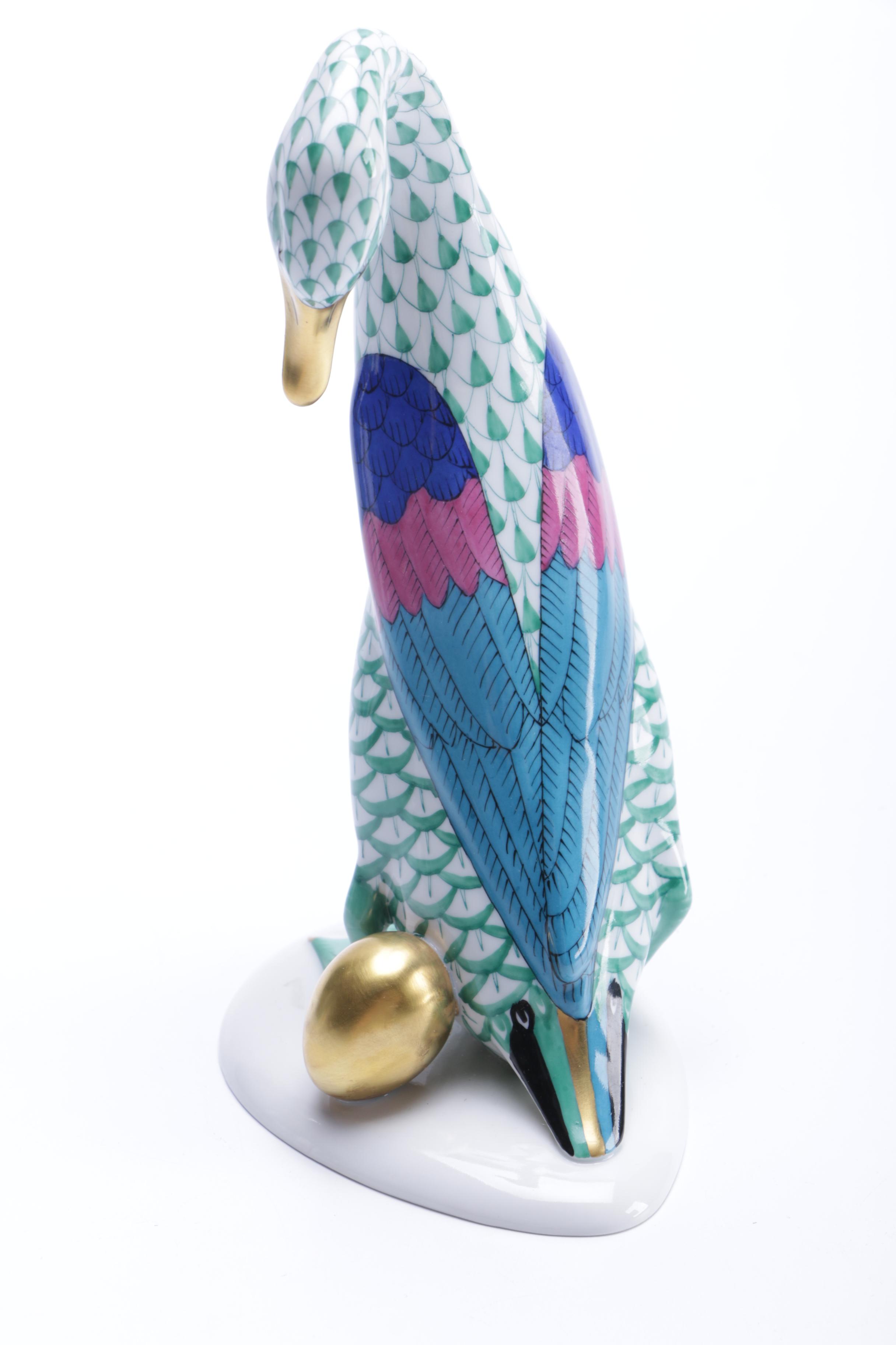 Herend Goose Figurine