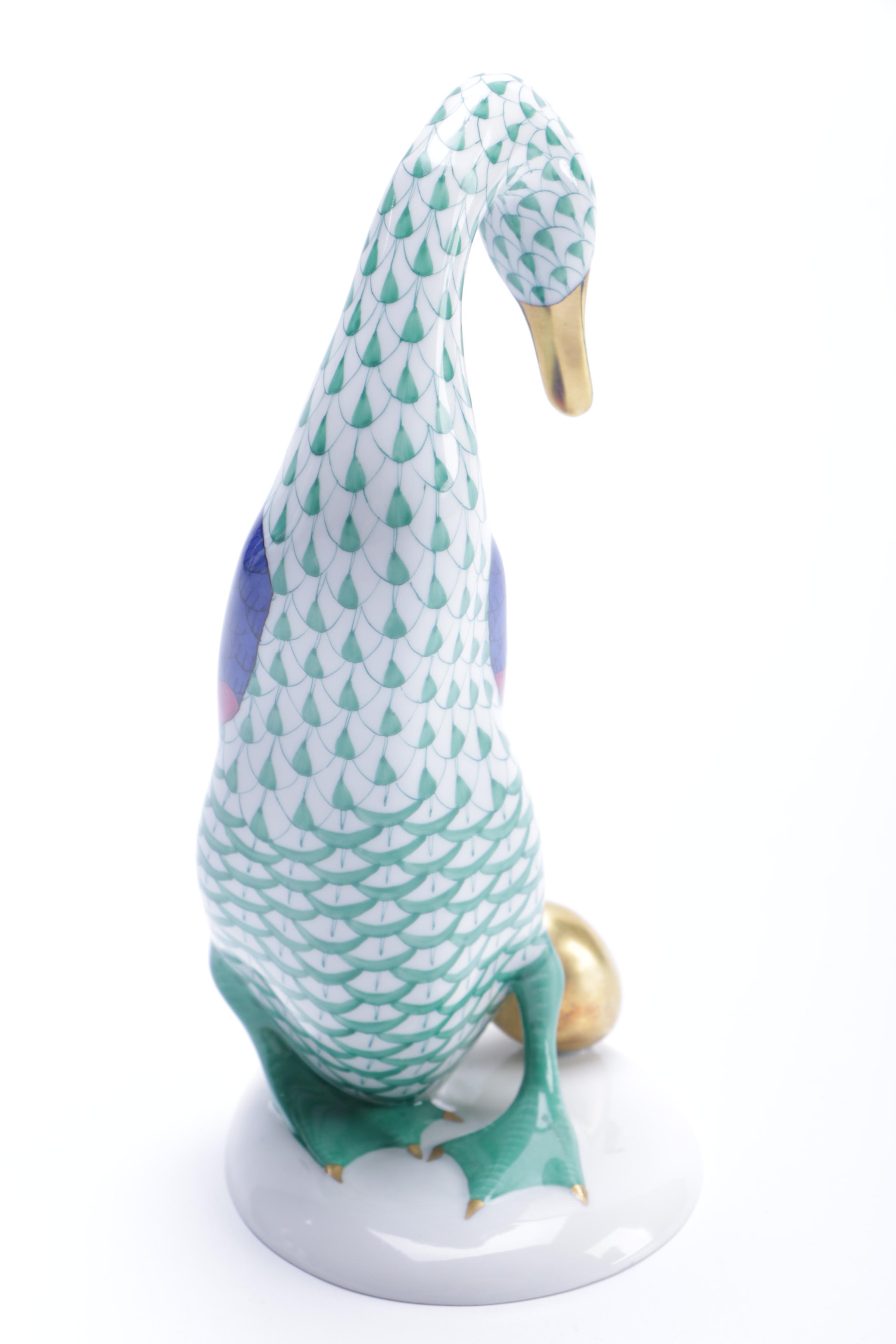 Herend Goose Figurine