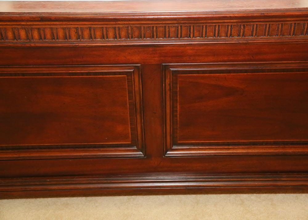 Thomasville "Federicksburg" King Size Panel Bed Frame with Linens