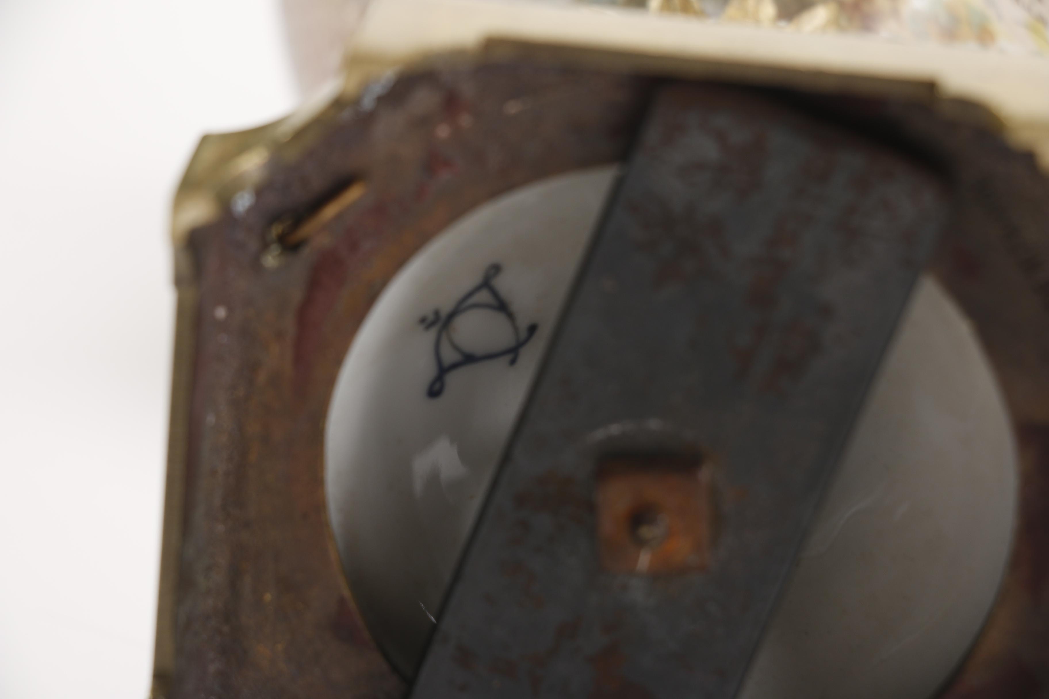 Pair of Reproduction Mounted Hand-Painted Porcelain French Urns