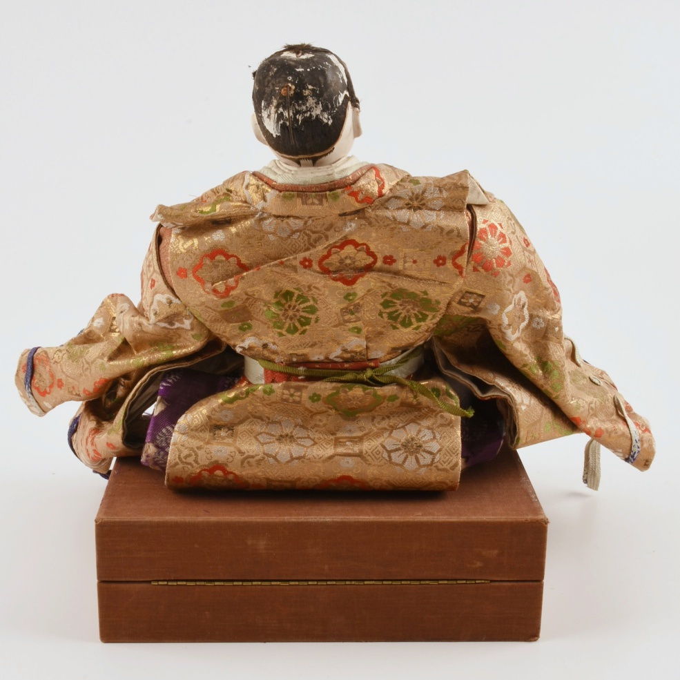 Late 19th or Early 20th Century Japanese Gofun Samurai Warrior