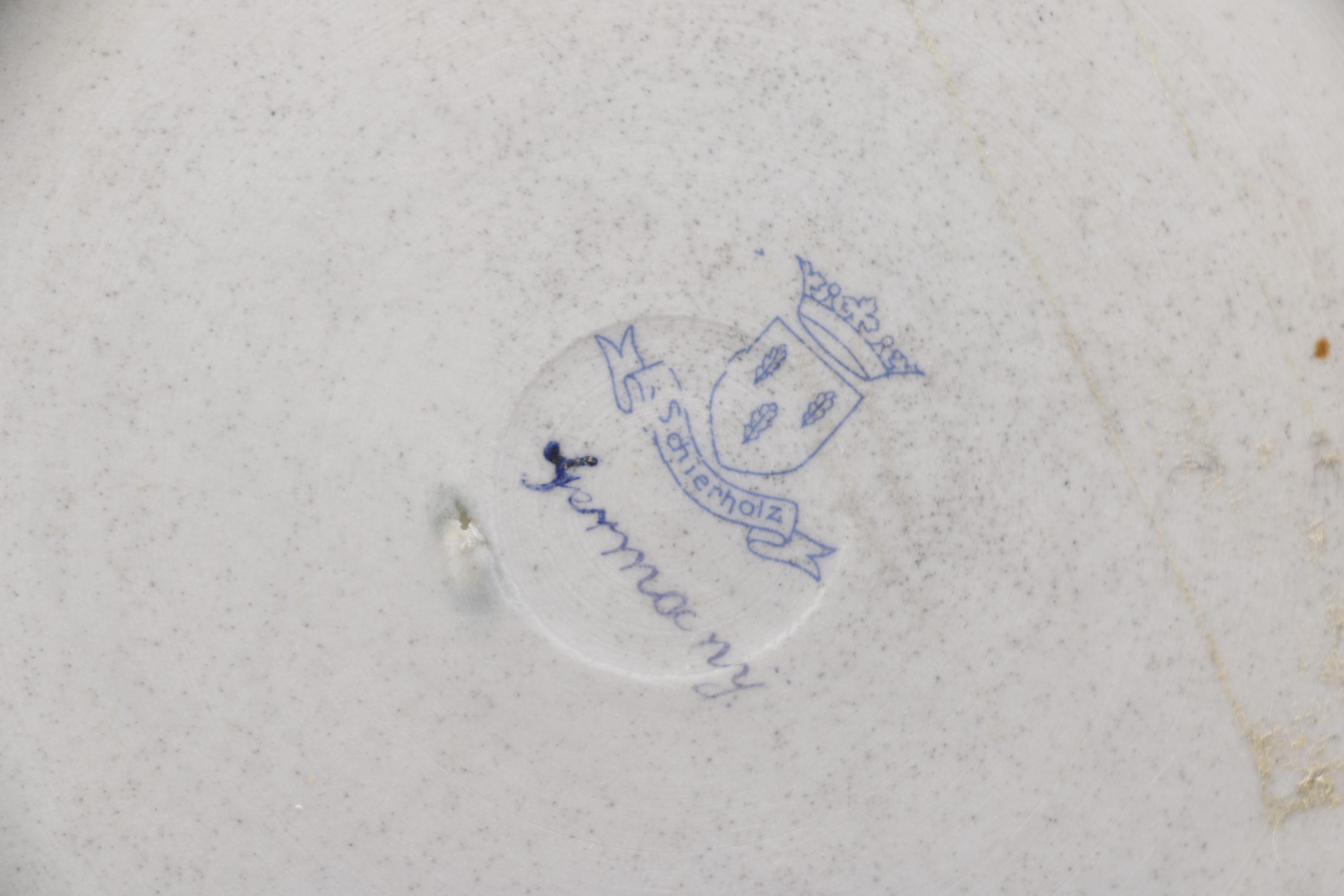 Early 20th Century Von Schierholz Reticulated Bowl and Underplate