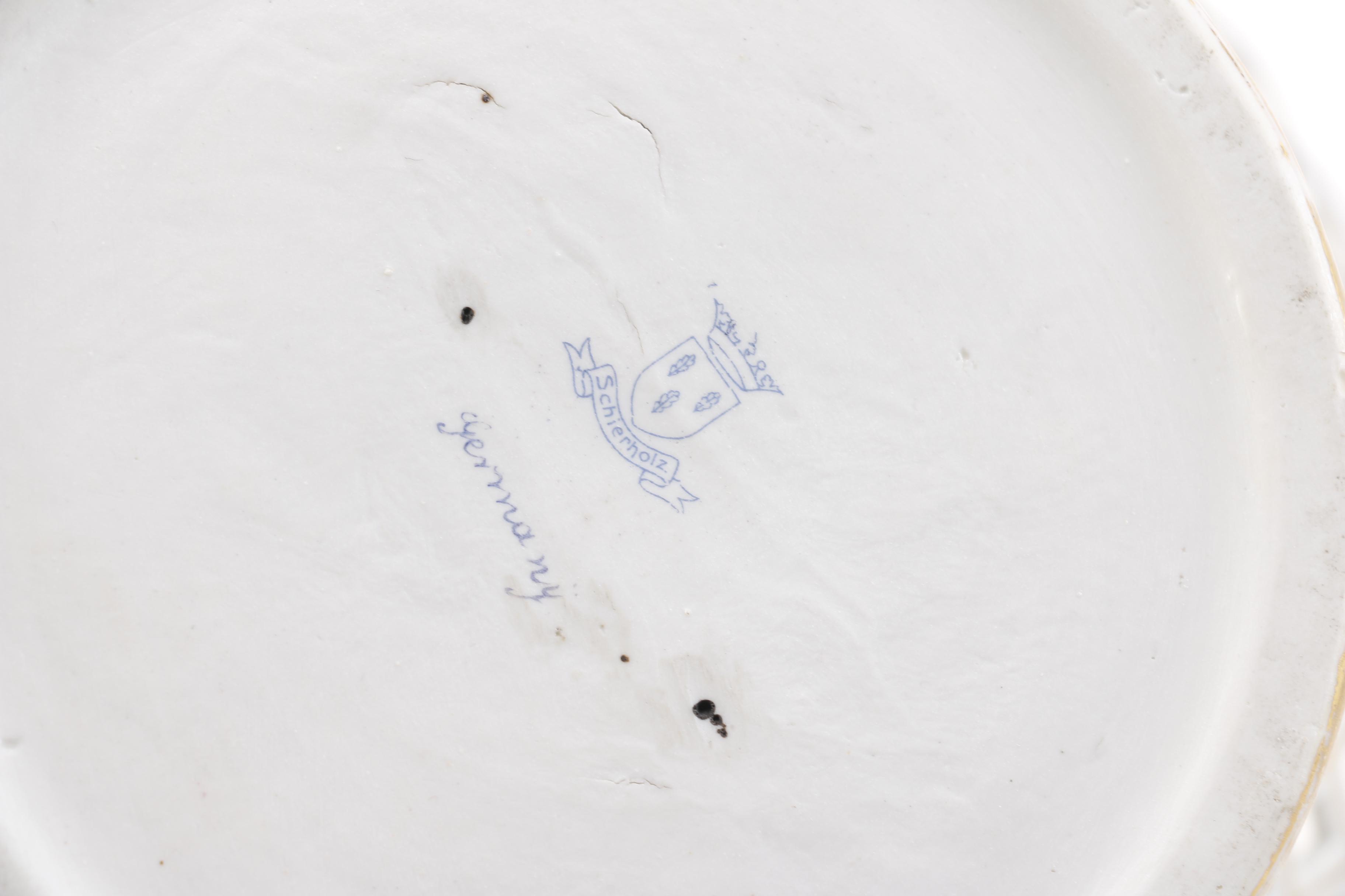 Early 20th Century Von Schierholz Reticulated Bowl and Underplate