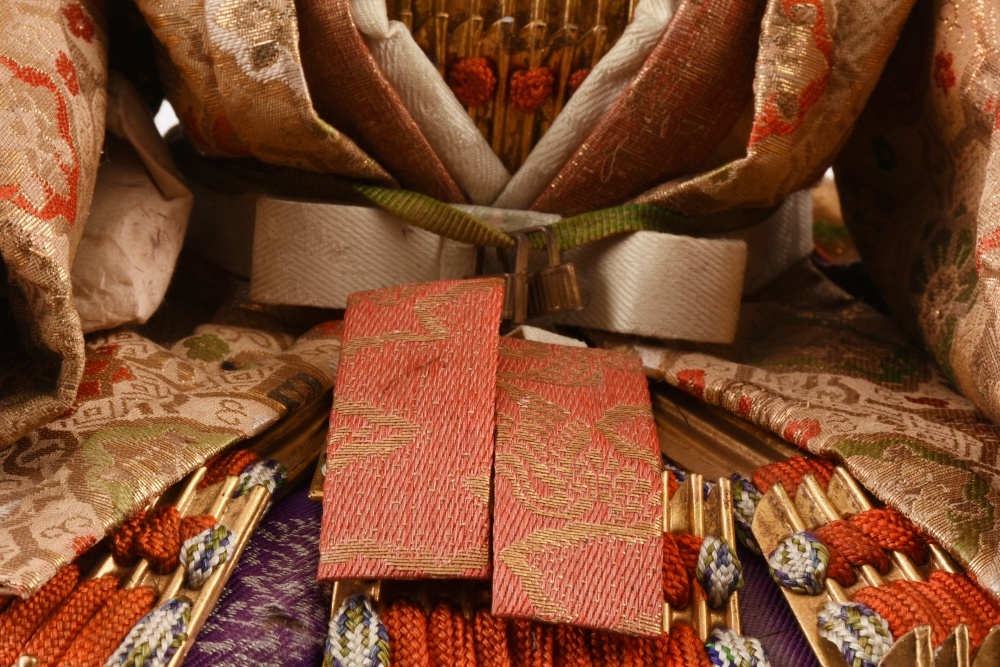 Late 19th or Early 20th Century Japanese Gofun Samurai Warrior