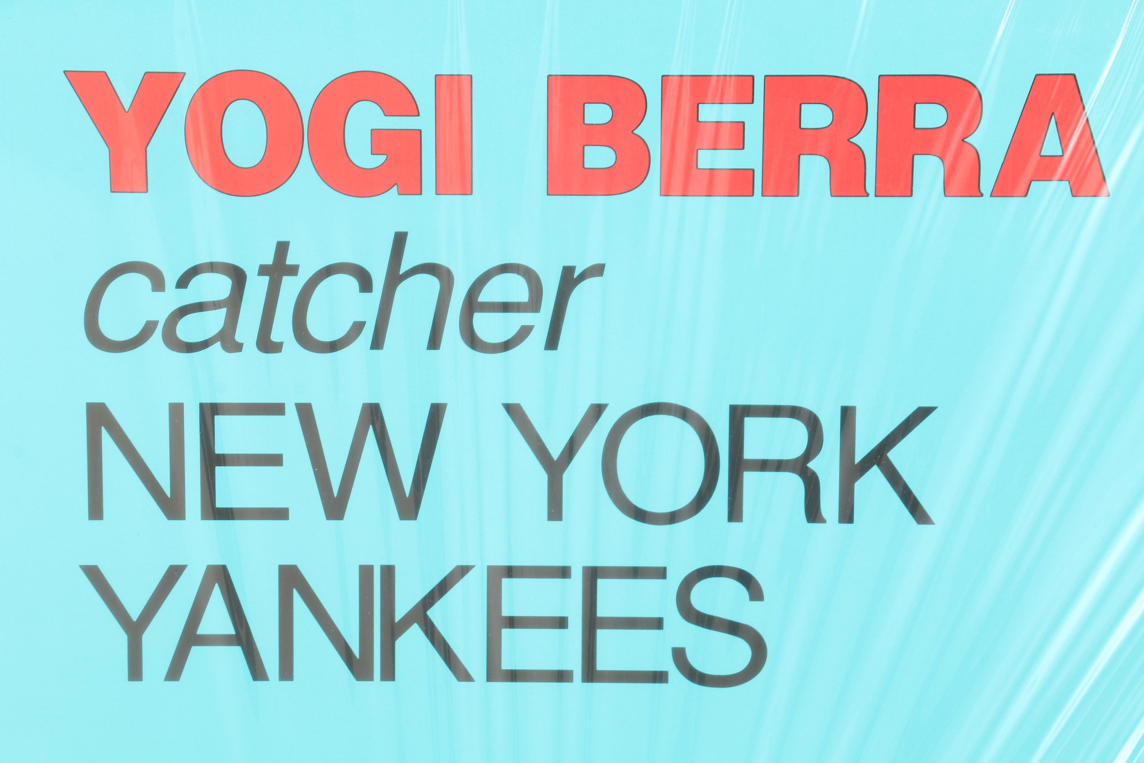 Autographed Yogi Berra Poster