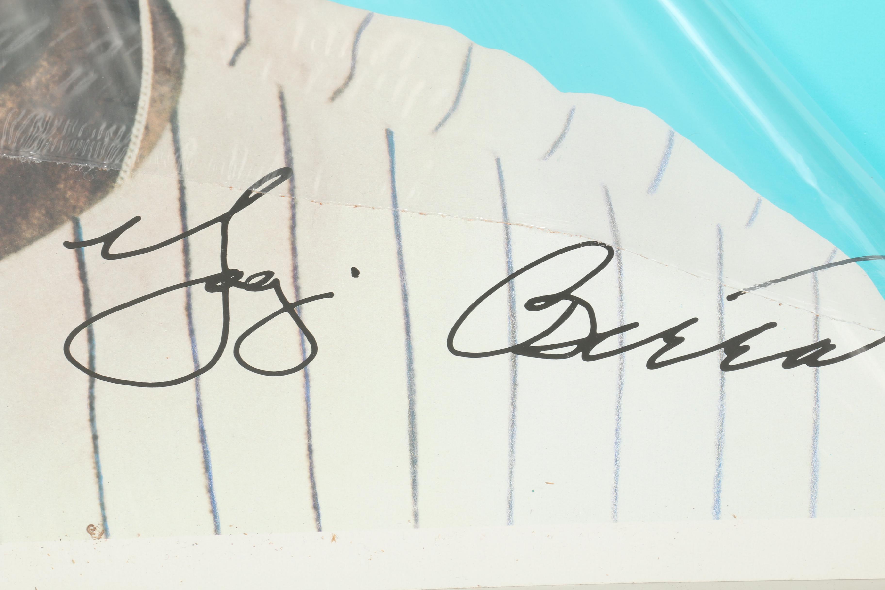 Autographed Yogi Berra Poster