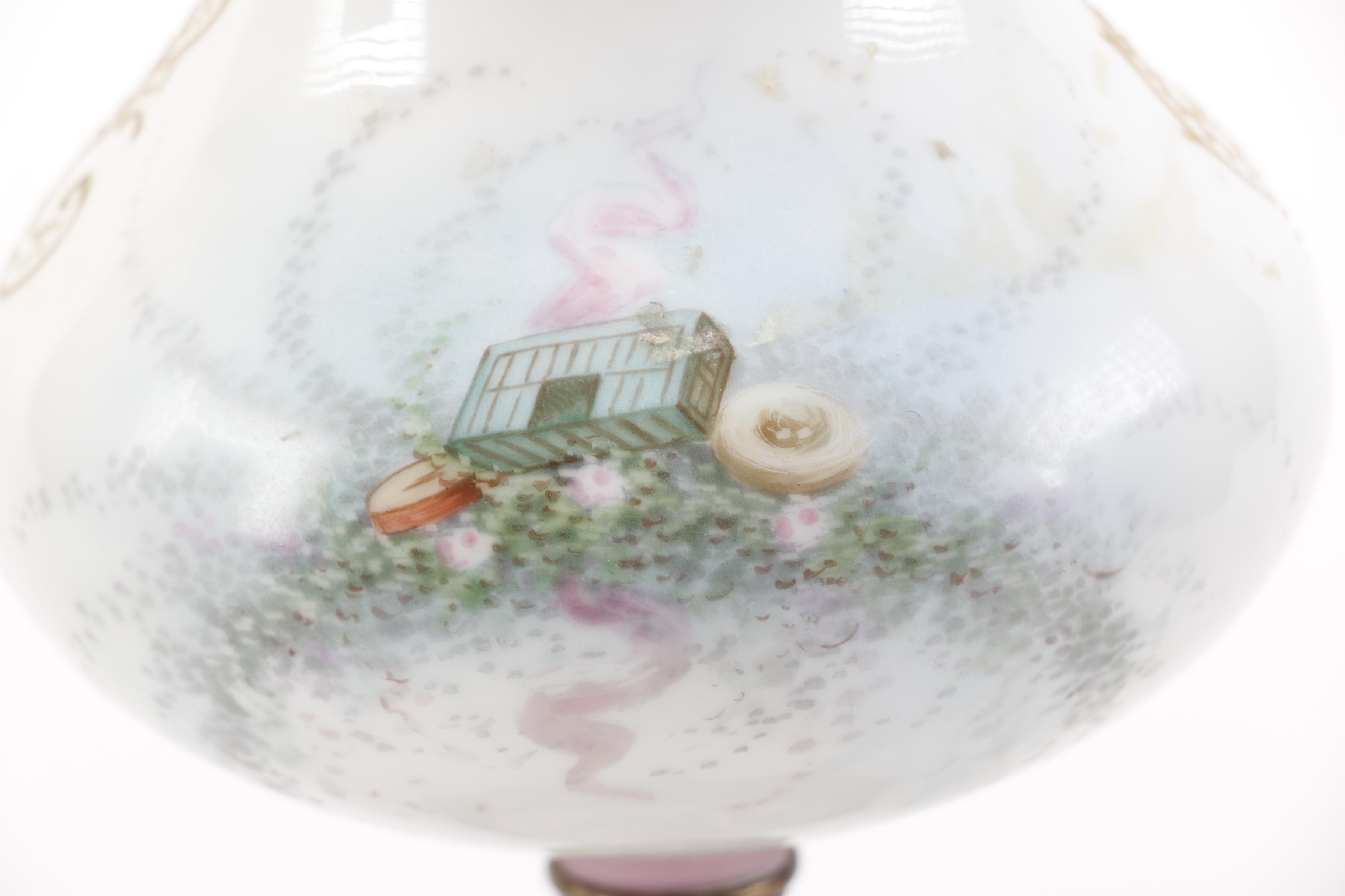 Vintage Mounted Sevres-Style Urn