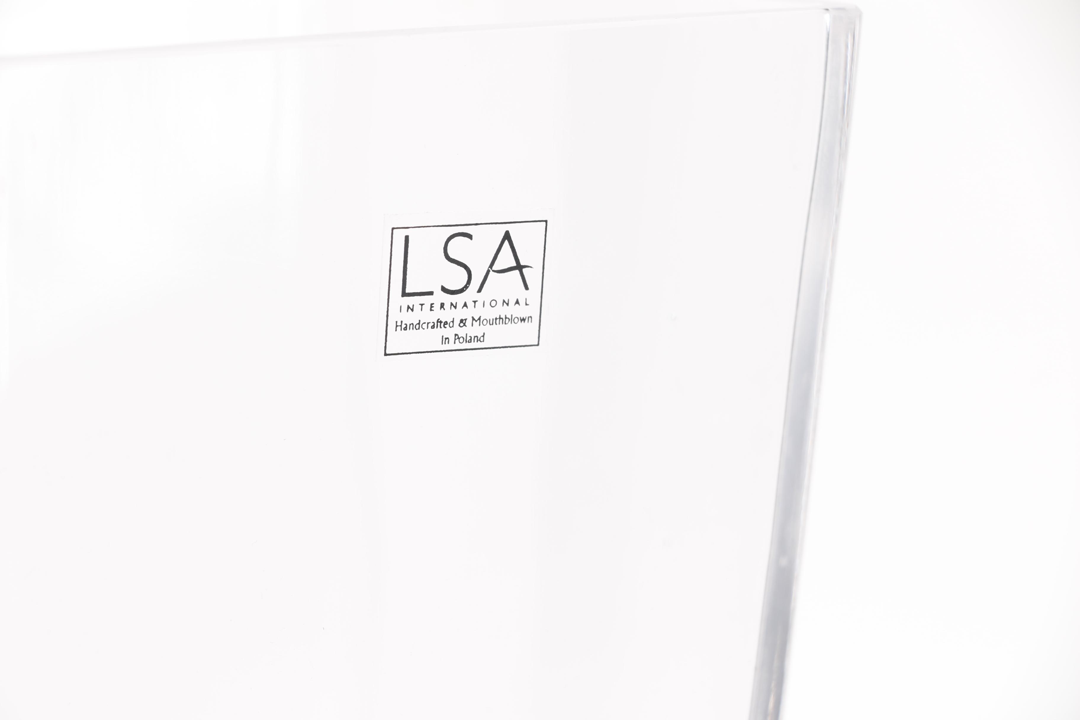 LSA International Polish Blown Glass Vase
