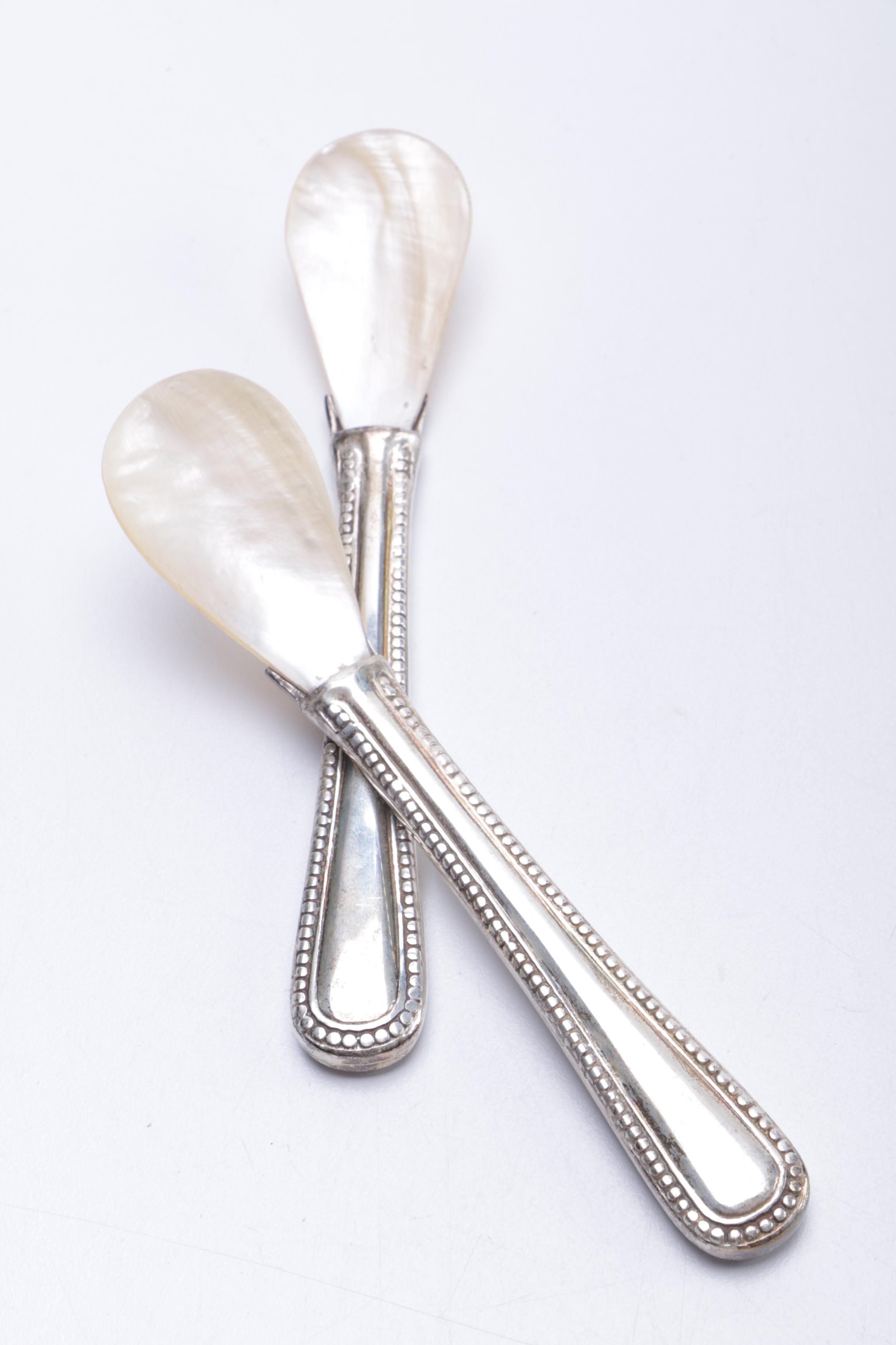 Shell and Metal Spoons