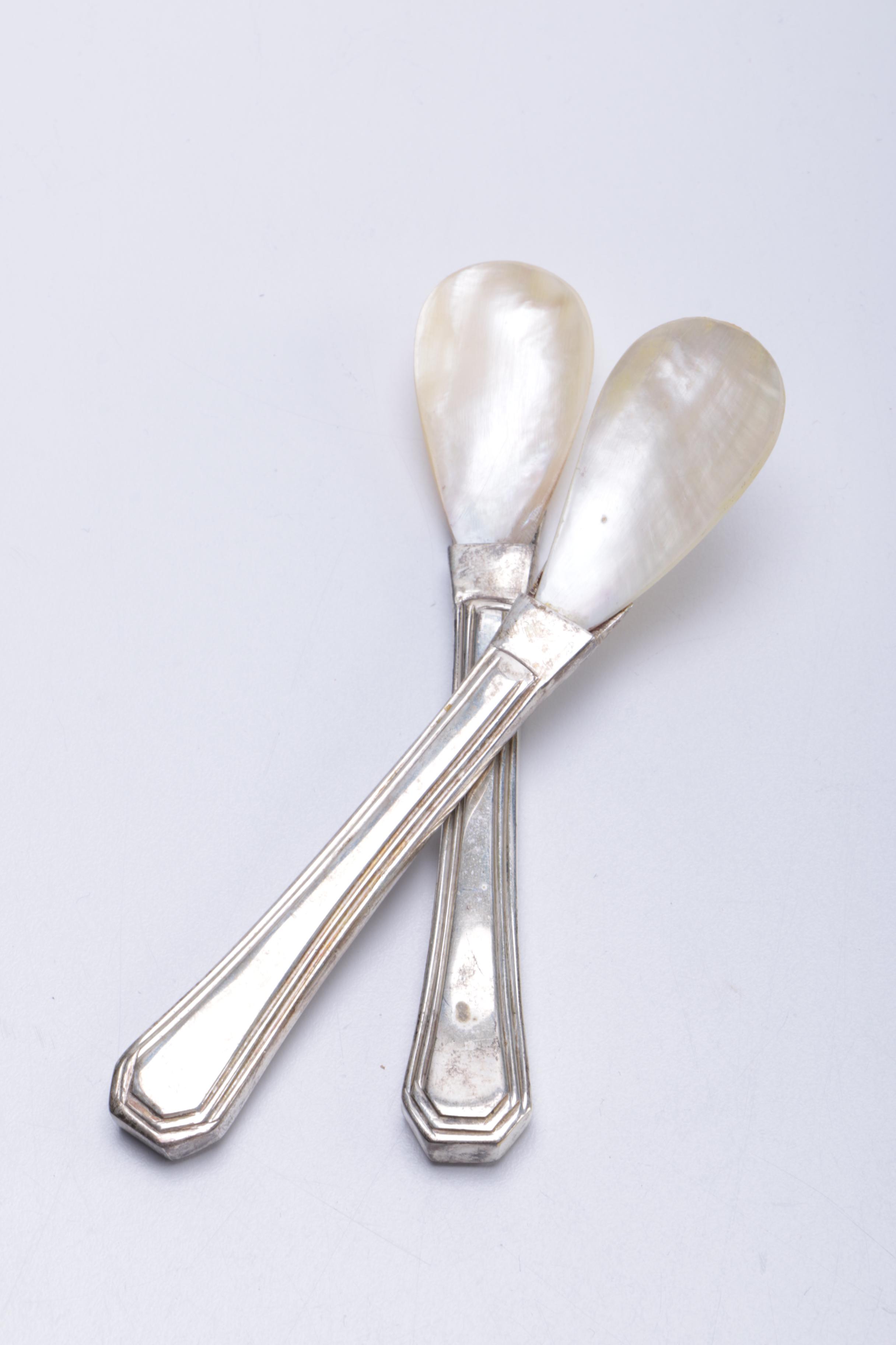 Shell and Metal Spoons