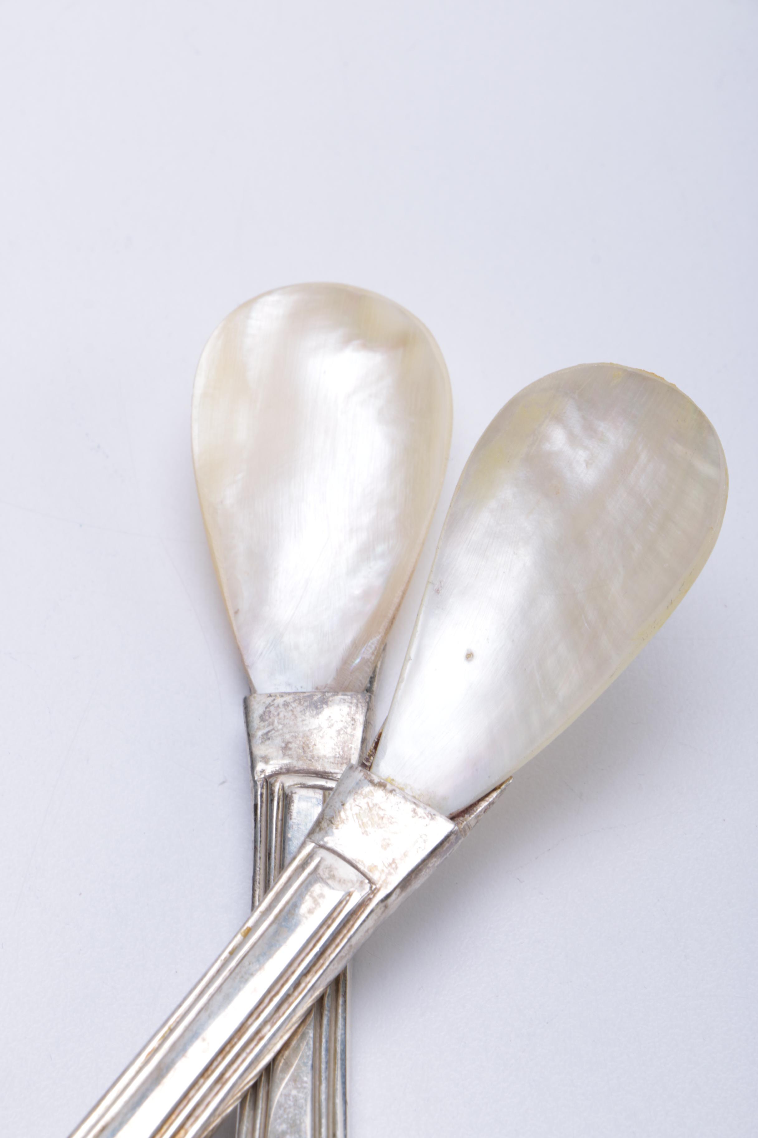 Shell and Metal Spoons