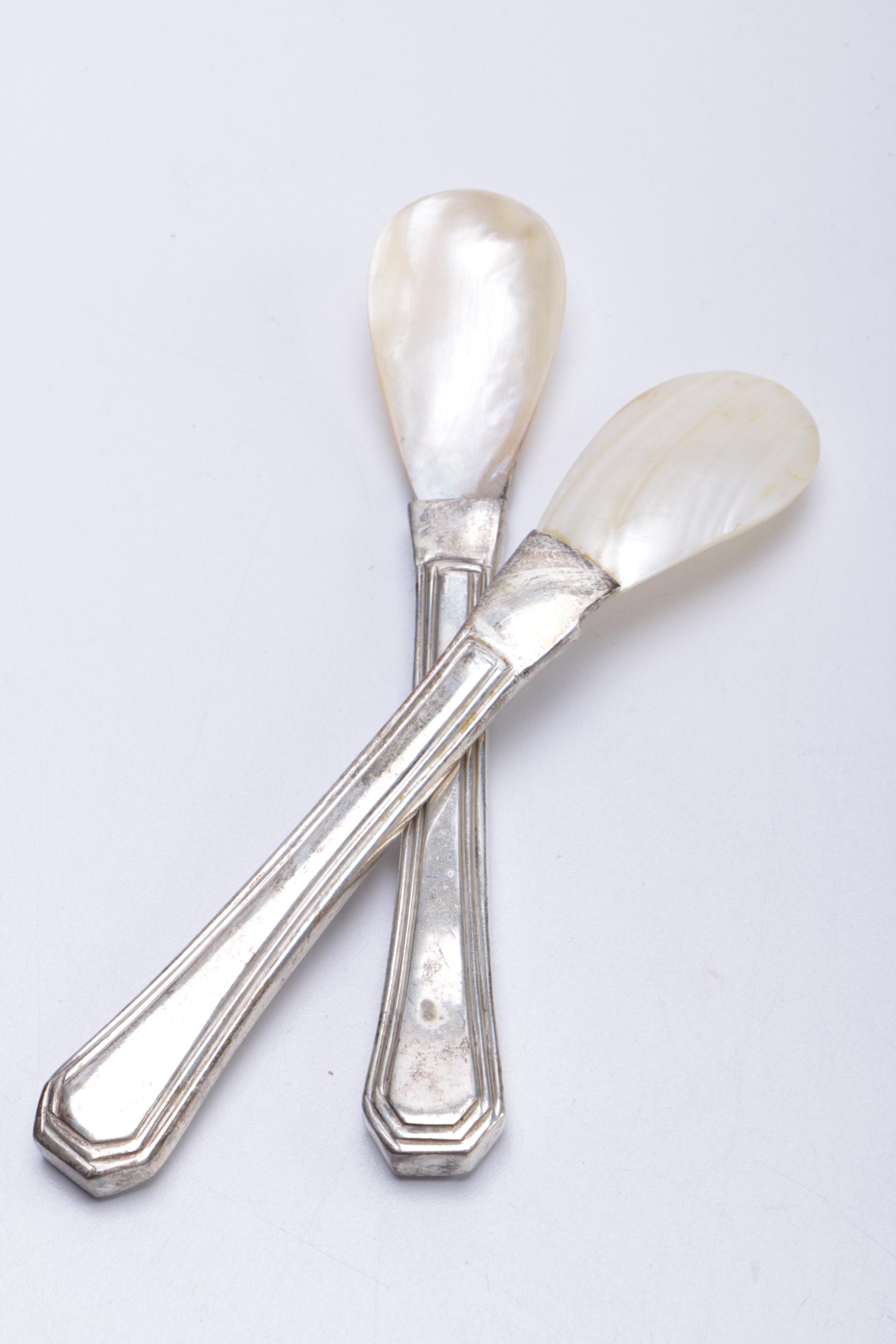 Shell and Metal Spoons