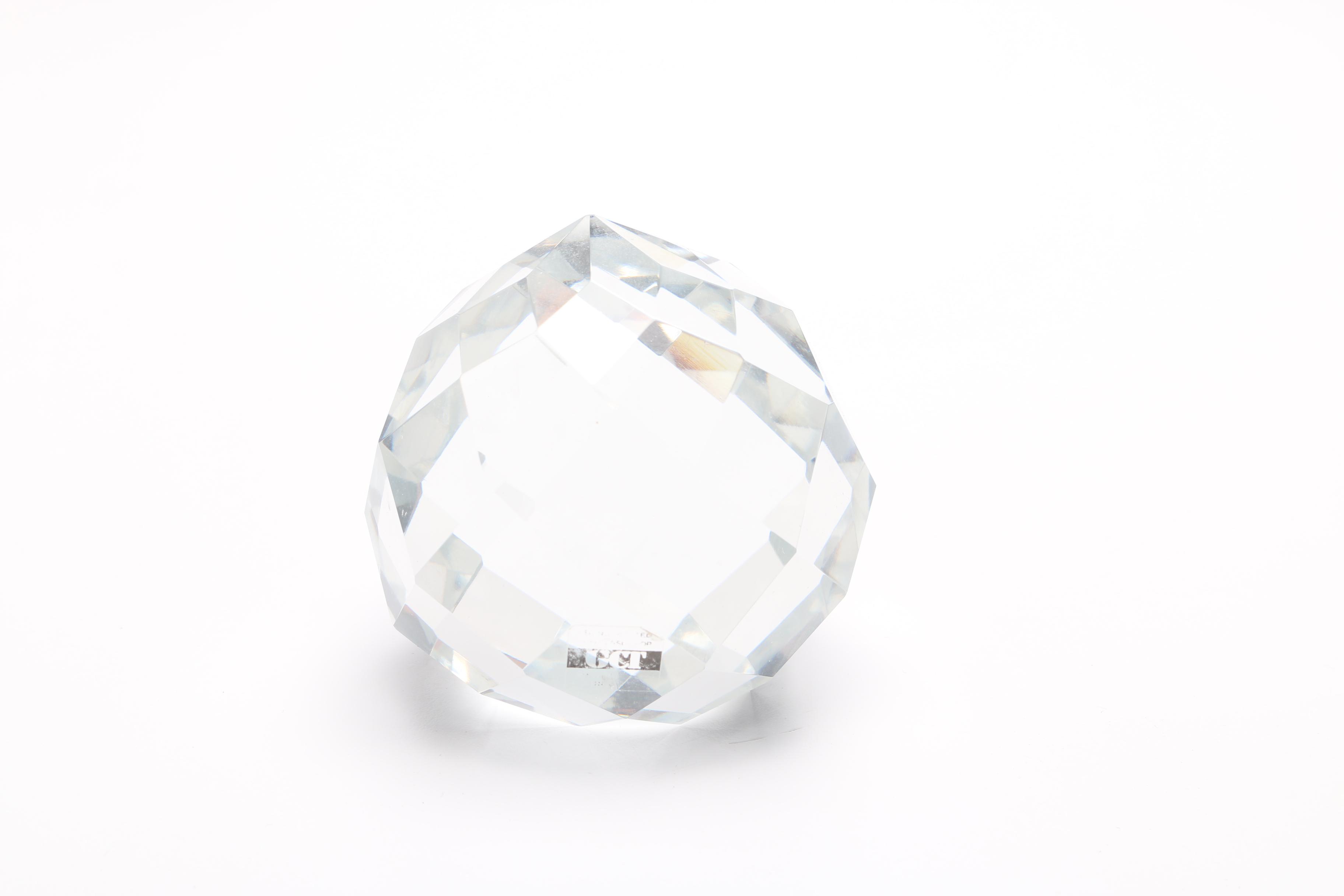 Glass Home Décor Featuring Frosted Cat Figure