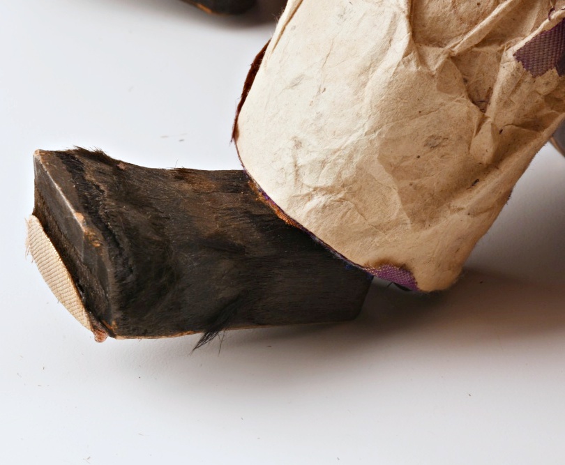 Late 19th or Early 20th Century Japanese Gofun Samurai Warrior