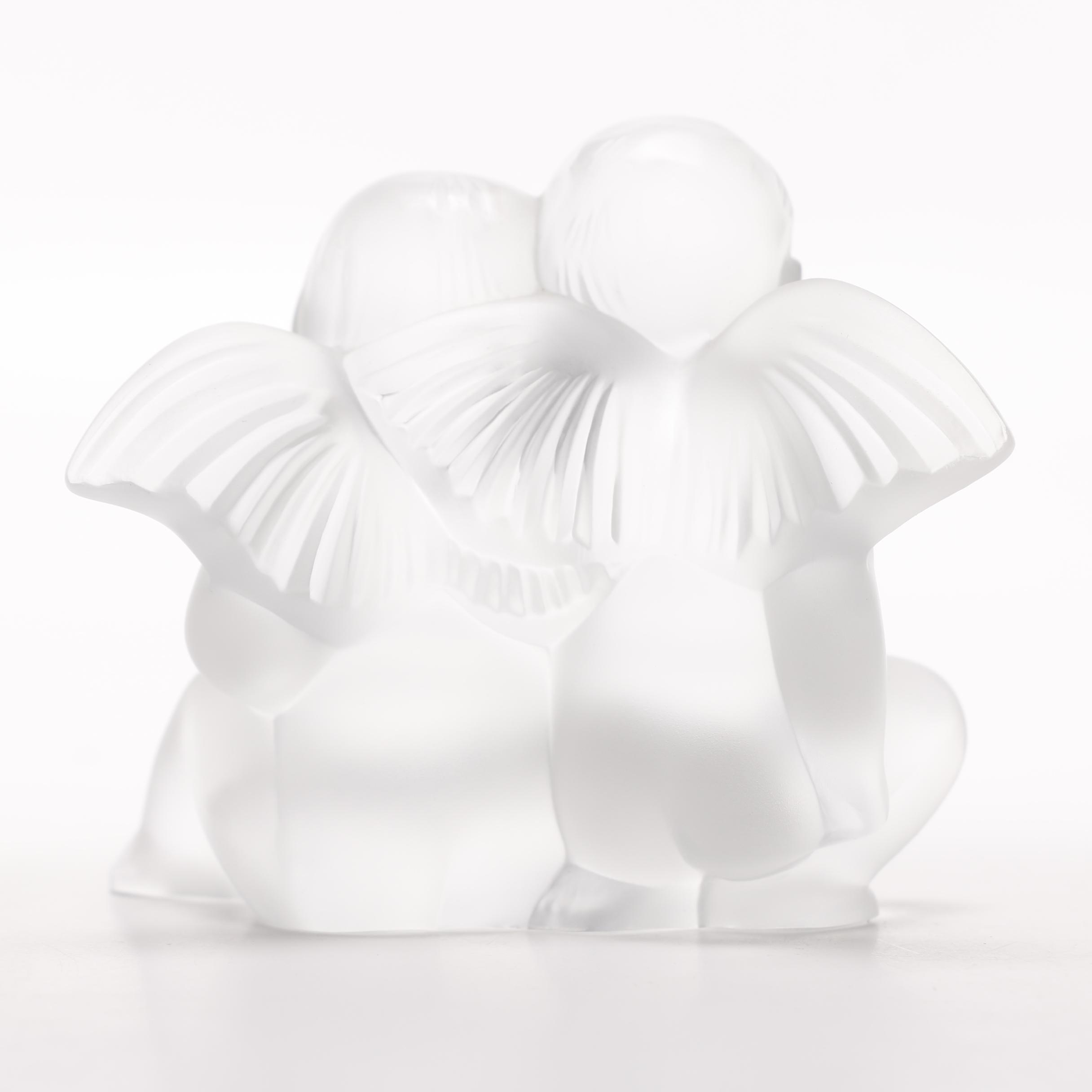 Lalique "Twin Angels" Figurine