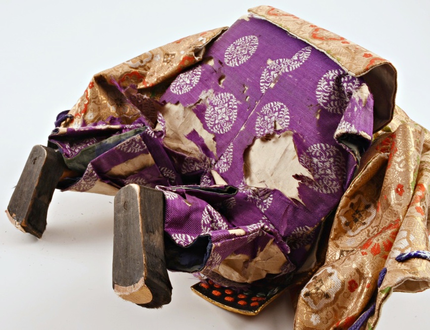 Late 19th or Early 20th Century Japanese Gofun Samurai Warrior