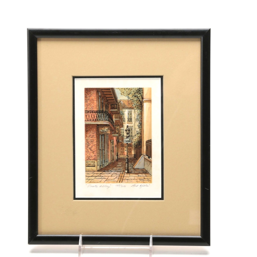 Gail Fille Limited Edition Serigraph Print "Pirate Alley"