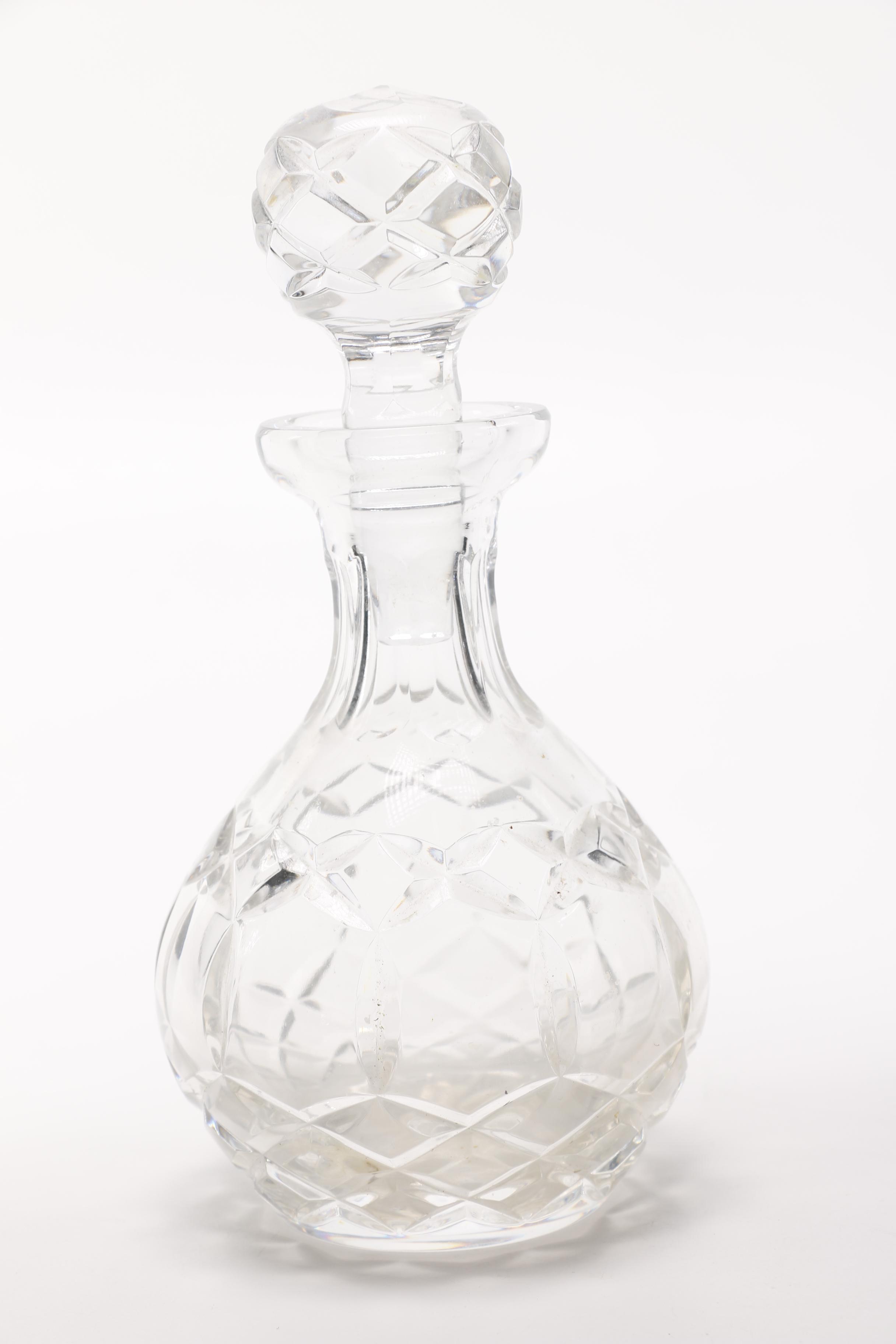 Crystal Vase and Decanter